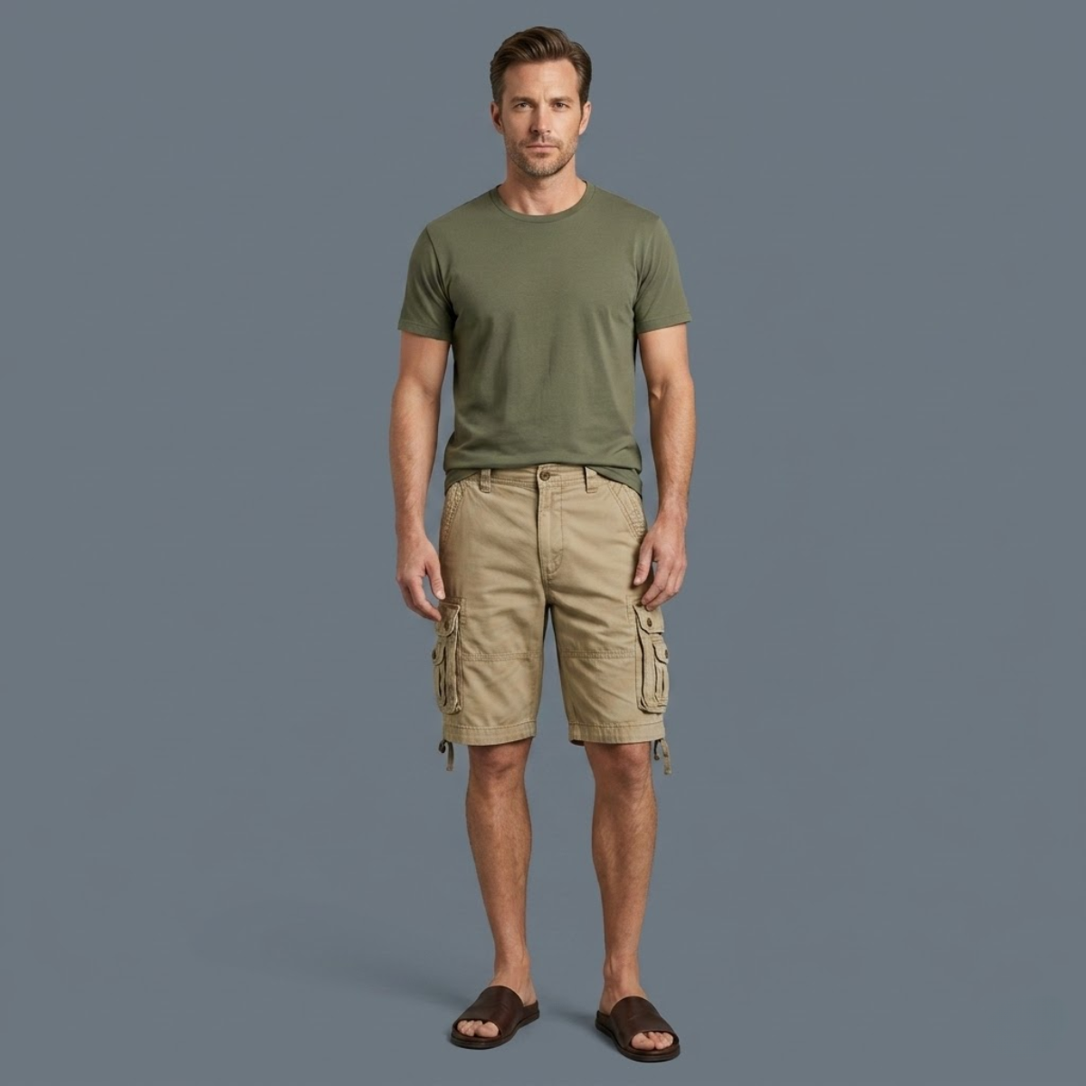 The Notting Hill Men’s Cotton Utility Cargo Shorts