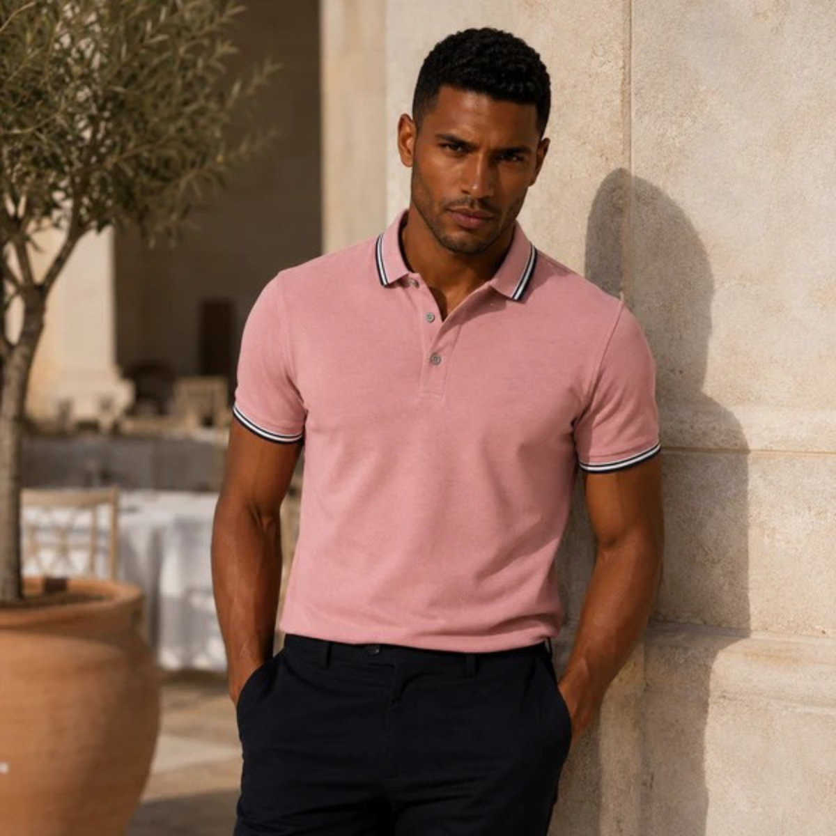 Men’s Elegant Cotton Polo Shirt