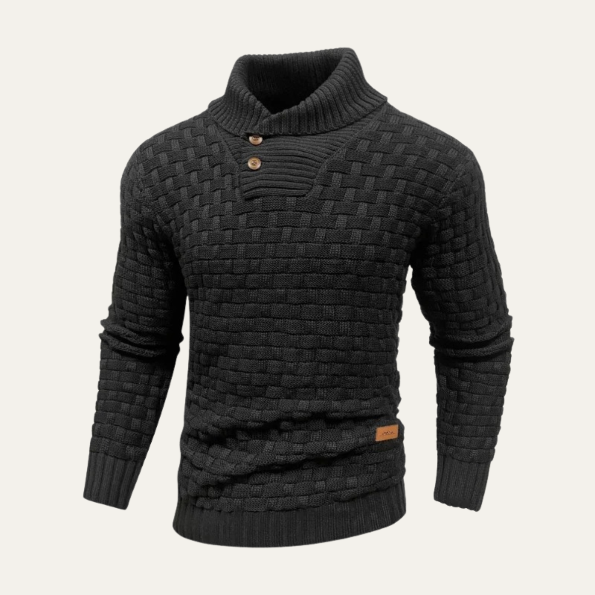 Stirling Men's Textured Knit Sweater for Winter