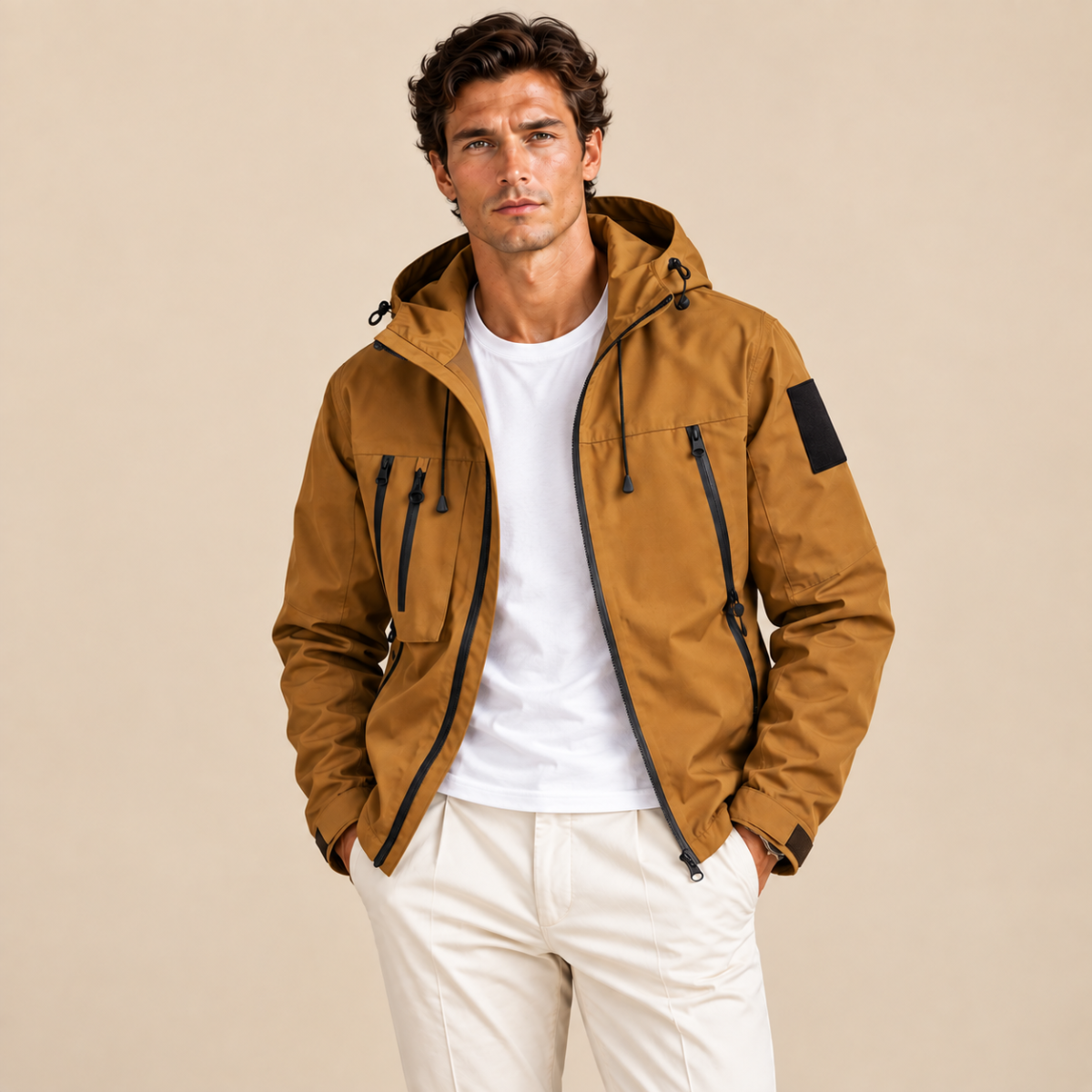 Men’s Lightweight Hooded Outdoor Jacket