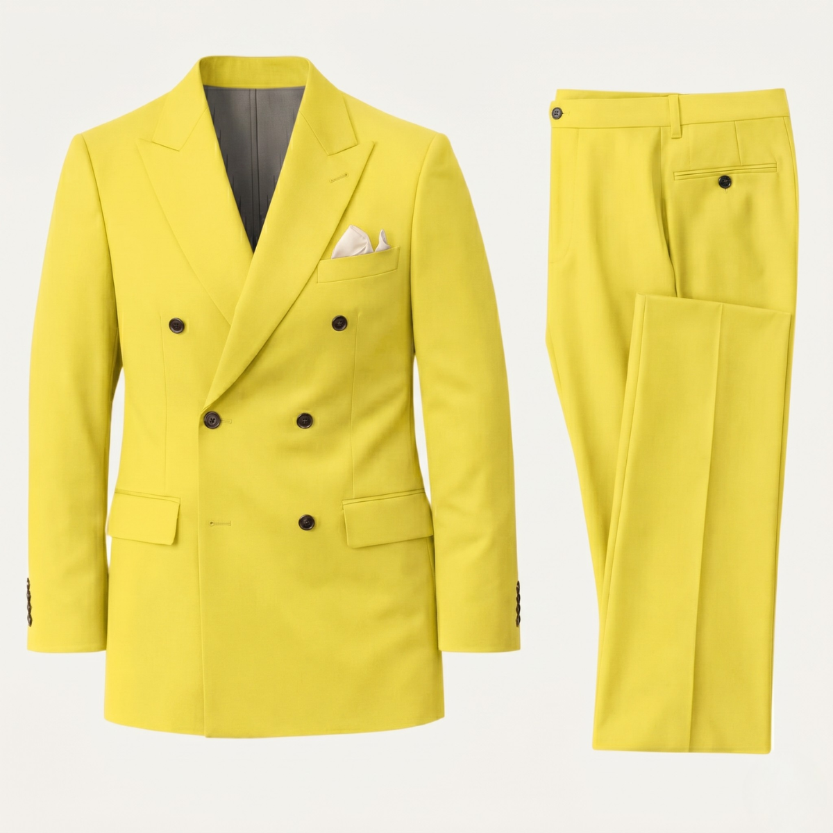 The Trento Men’s Double Breasted Suit – Classic Formal Jacket and Trousers Set