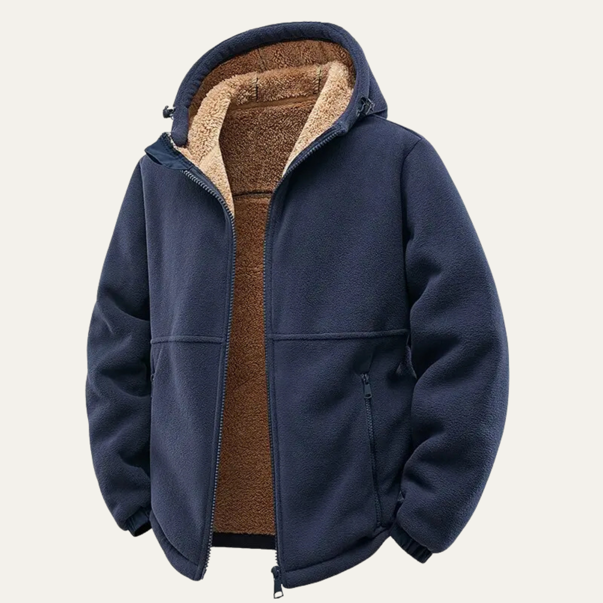 Harriman Men's Cozy Fleece Zip-Up Hooded Jacket