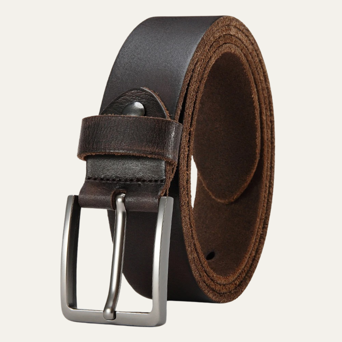 Men’s Classic Leather Buckle Casual & Business Waist Belt
