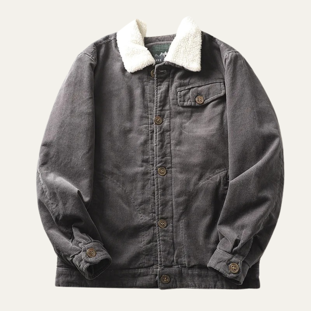 Men’s Casual Button Up Corduroy Jacket