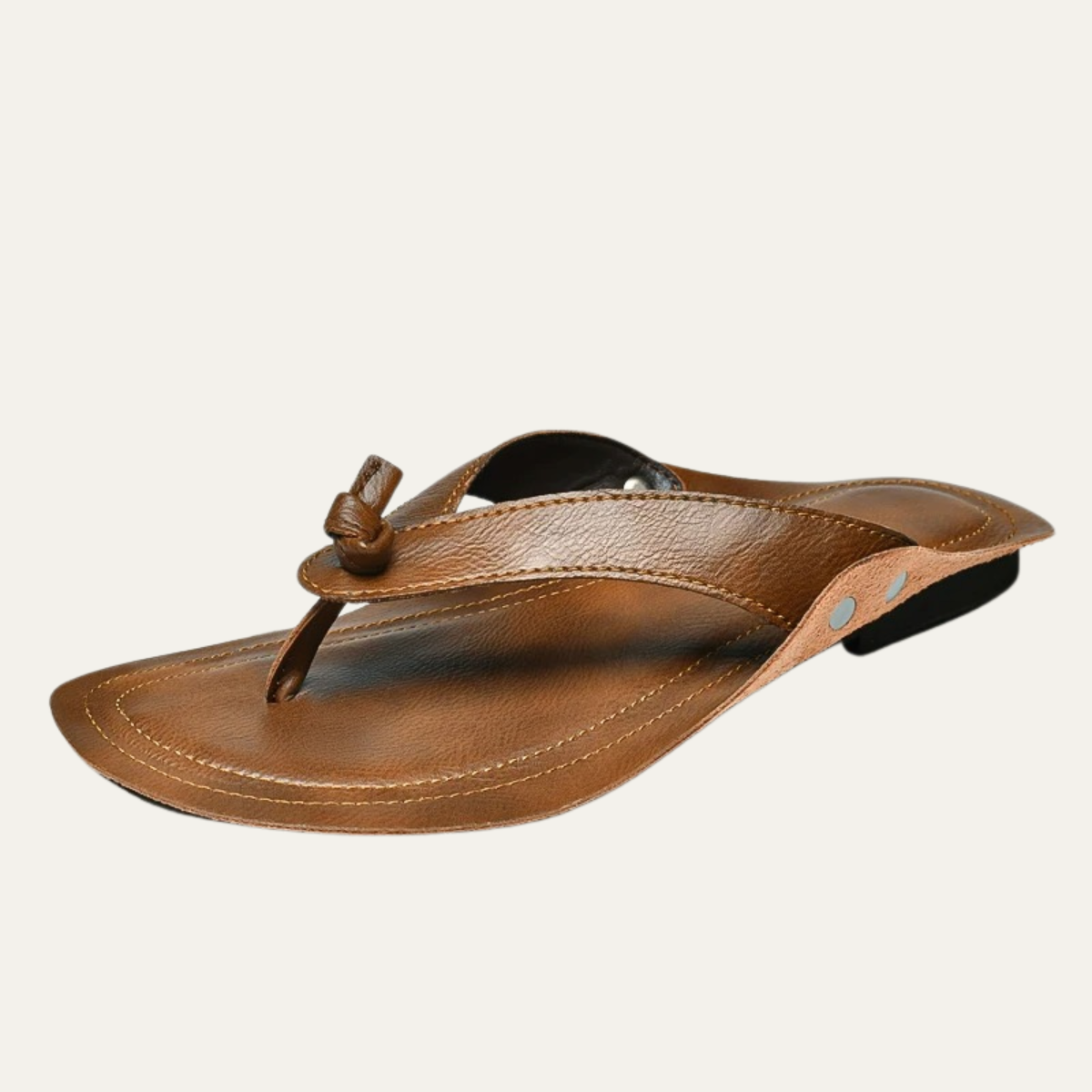 The Arezzo Men’s Leather Thongs Summer Flip Flops