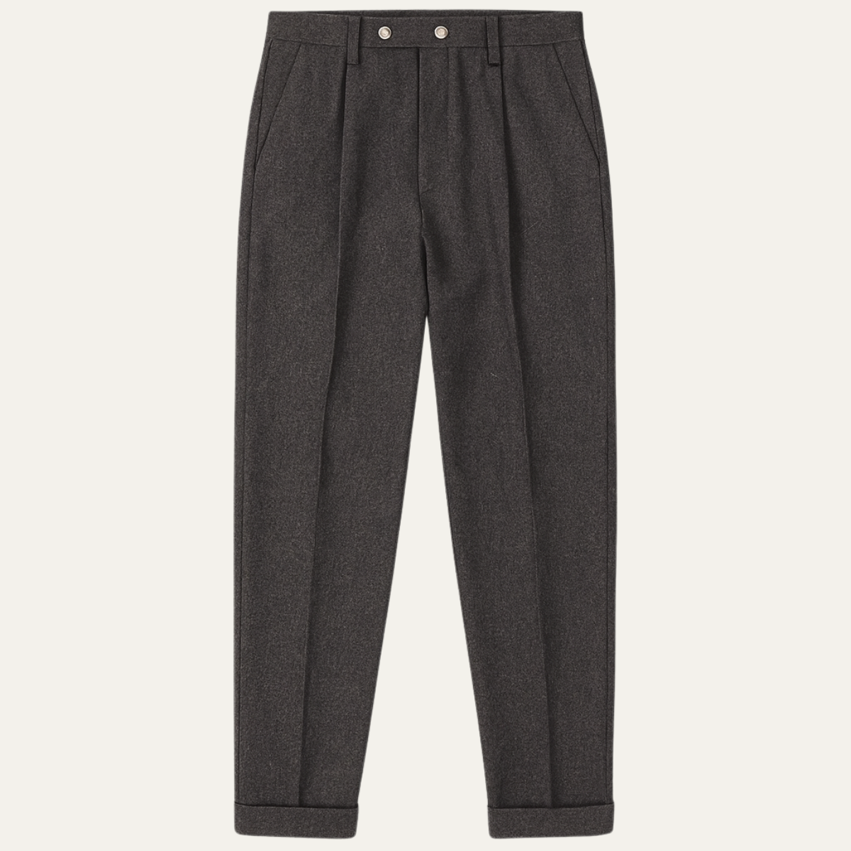 The Gold Coast Men’s High Waisted Pleated Straight Leg Dress Trousers