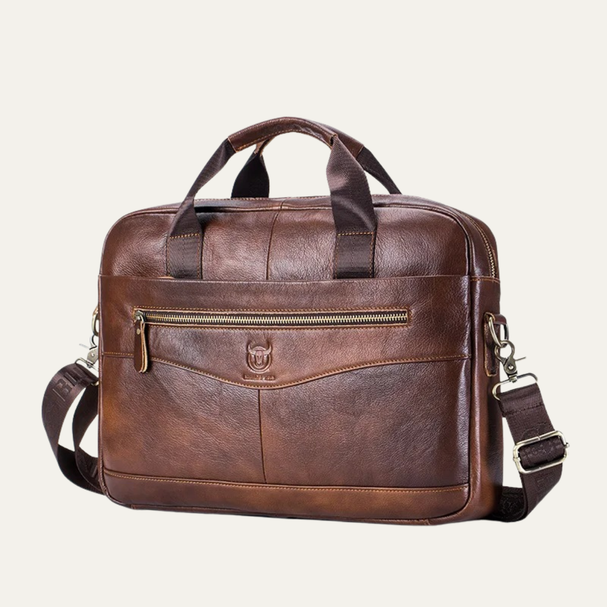 Men’s Business Messenger Leather Shoulder Bag