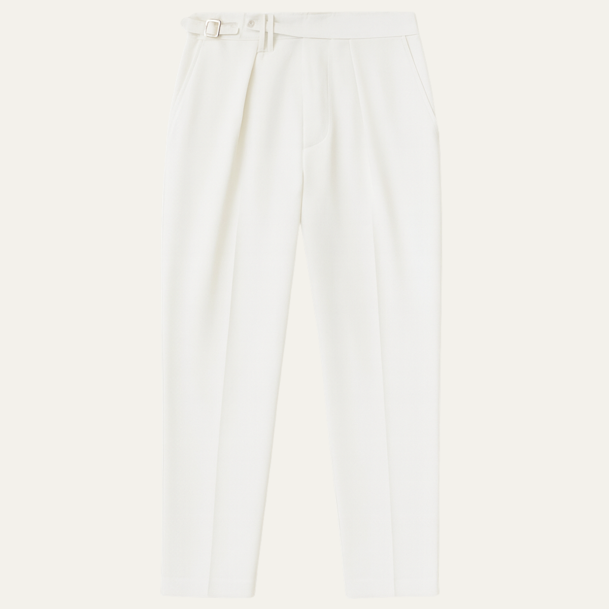The Burleigh Men’s Tailored Slim Fit Pleated Casual Dress Trousers