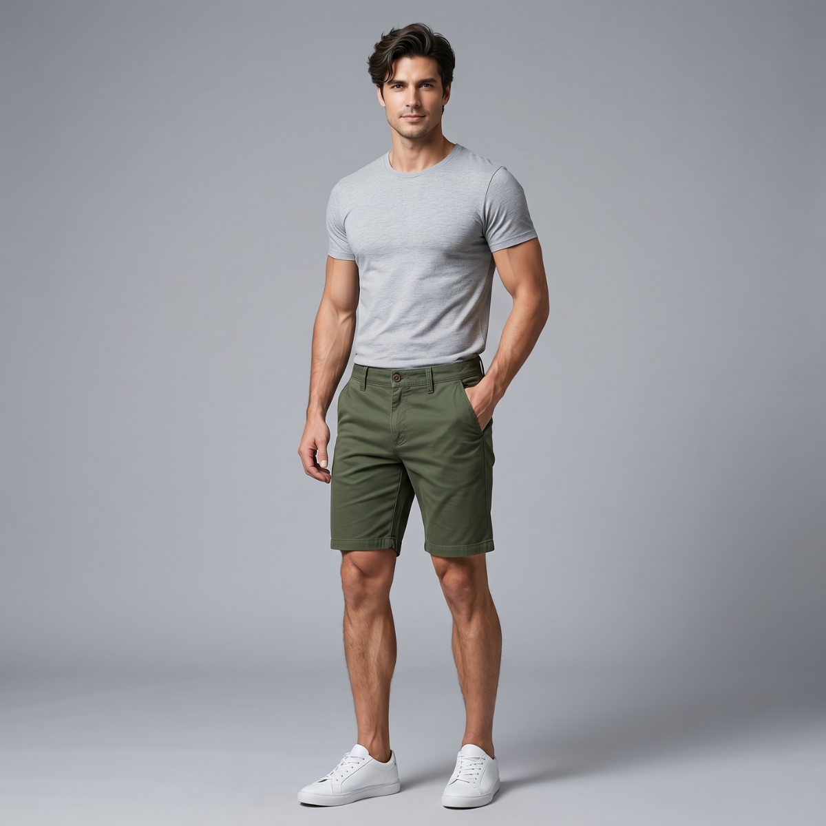The Como Men’s Regular Fit Cotton Casual Shorts