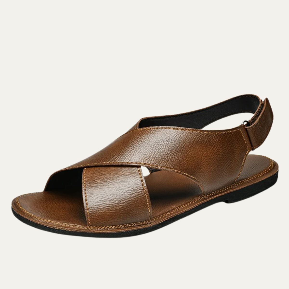 The Cannobio Men’s Slingback Open Toe Casual Leather Sandals