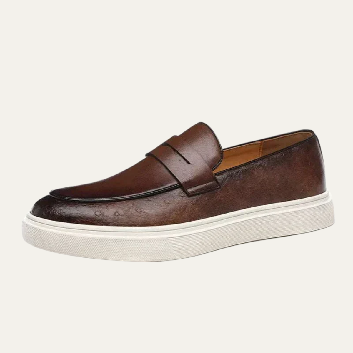 The Arezzo Men’s Leather Loafer Sneaker