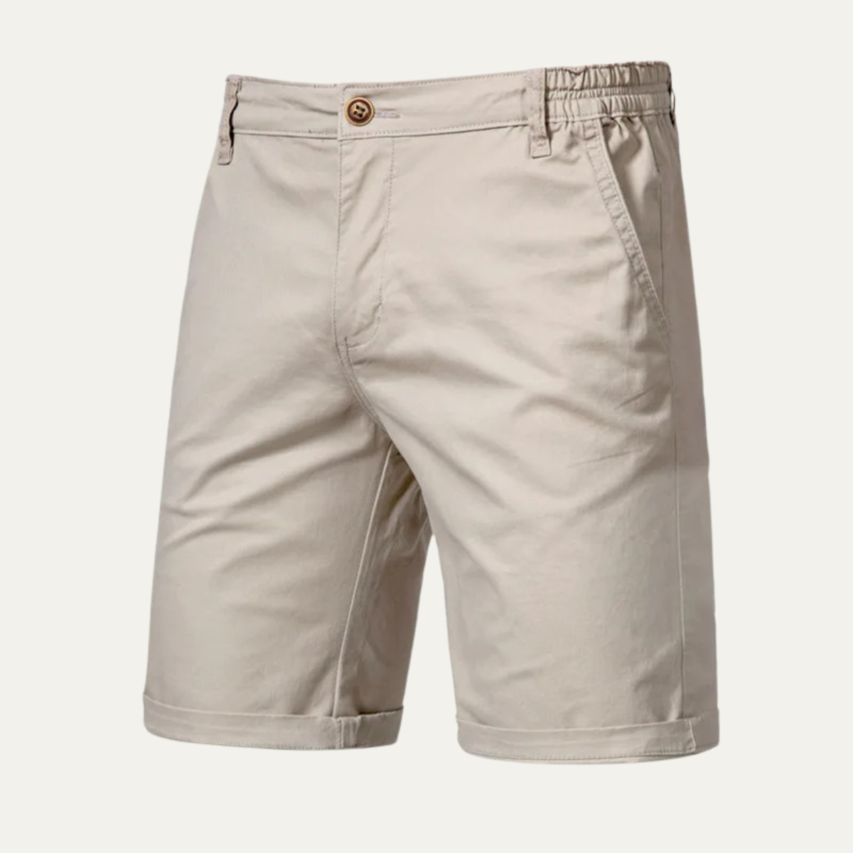 Men’s Summer Chino Shorts – Cotton Stretch Casual Beach Shorts