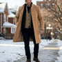 The Shaftesbury Men's Concealed Placket Overcoat