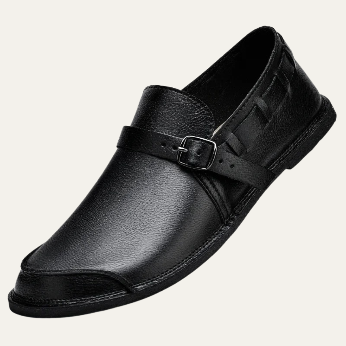 The Menaggio Men’s Leather Buckle Dress Loafers