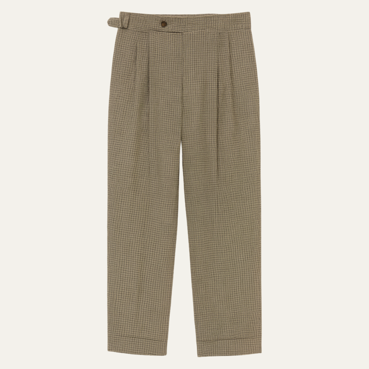 The Barossa Men’s High Waisted Houndstooth Vintage Dress Trousers