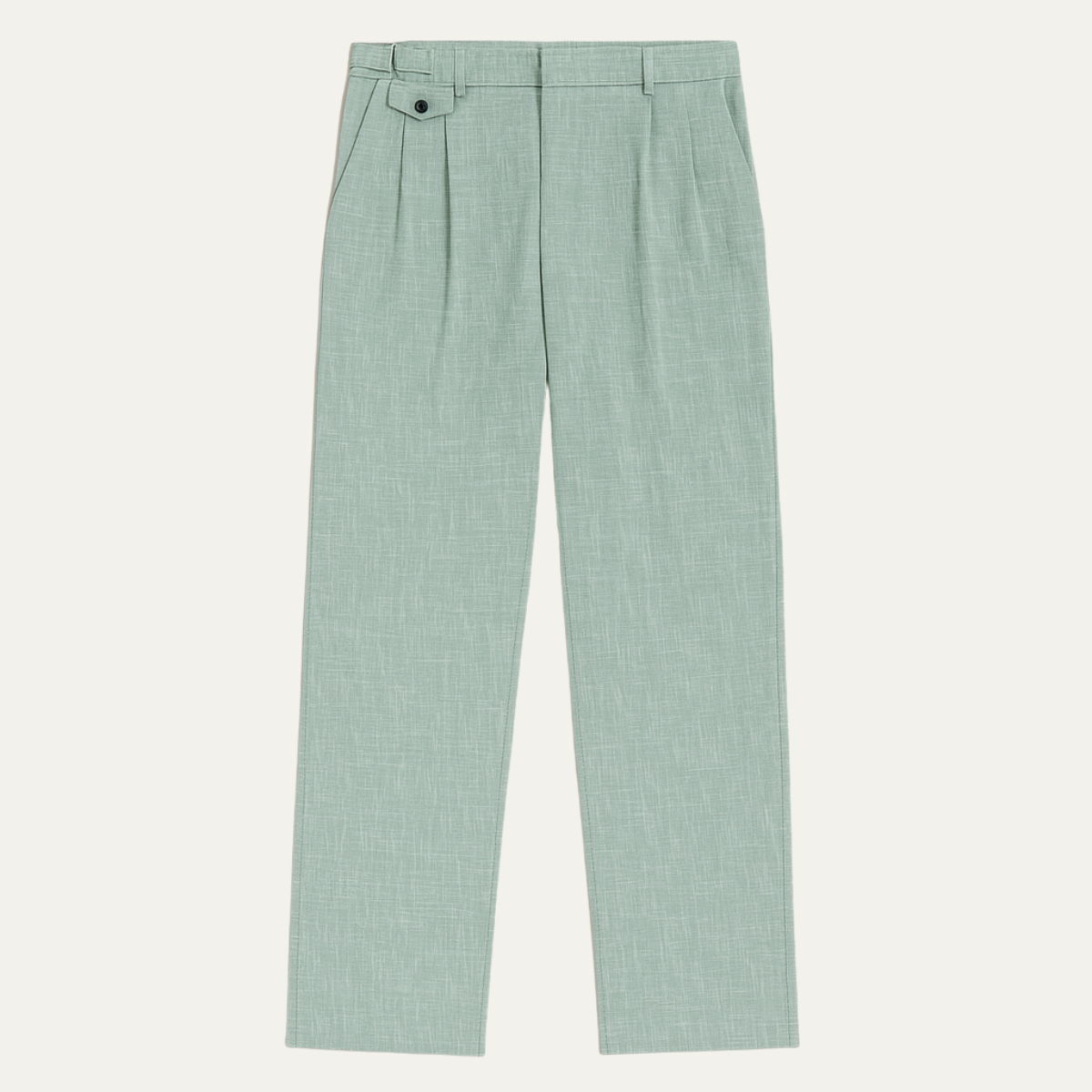 The Brisbane Men’s Tailored Casual Dress Trousers with Pleated Details