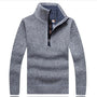 The Lacock Men's Mock Neck Half Zip Jumper