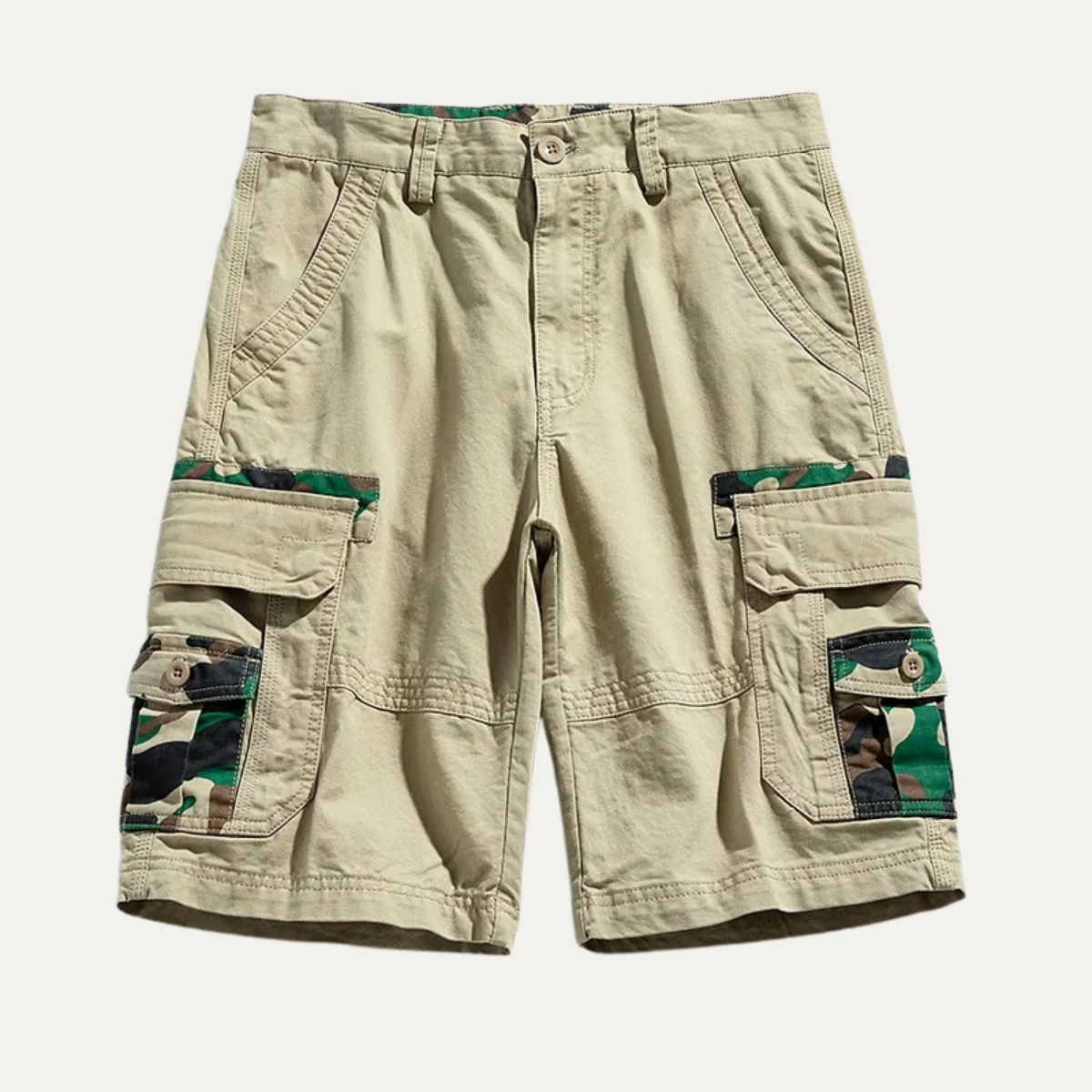 The York Men’s 100% Cotton Cargo Shorts with Side Pockets