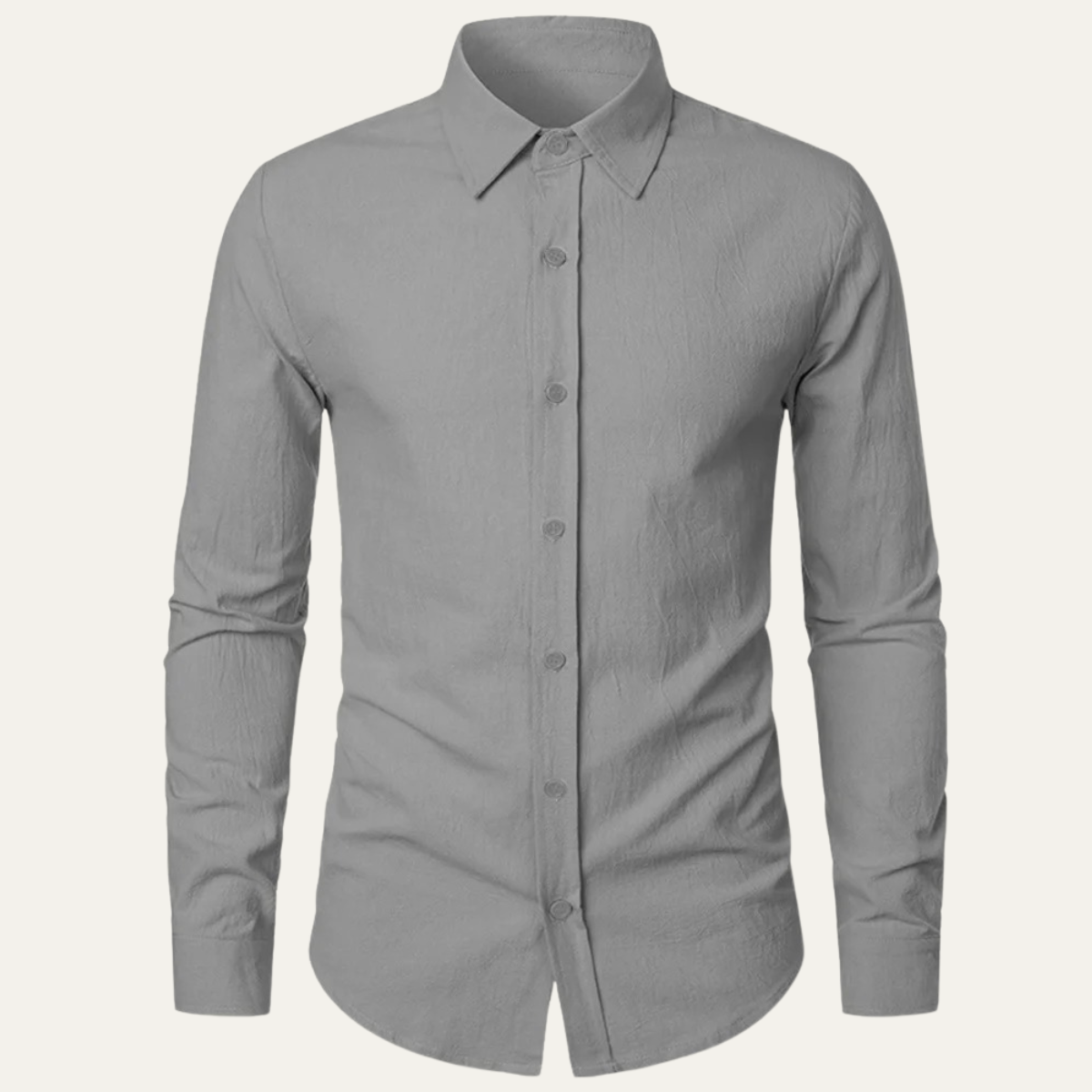 The Quirinale Men’s Lightweight Cotton Linen Business Shirt
