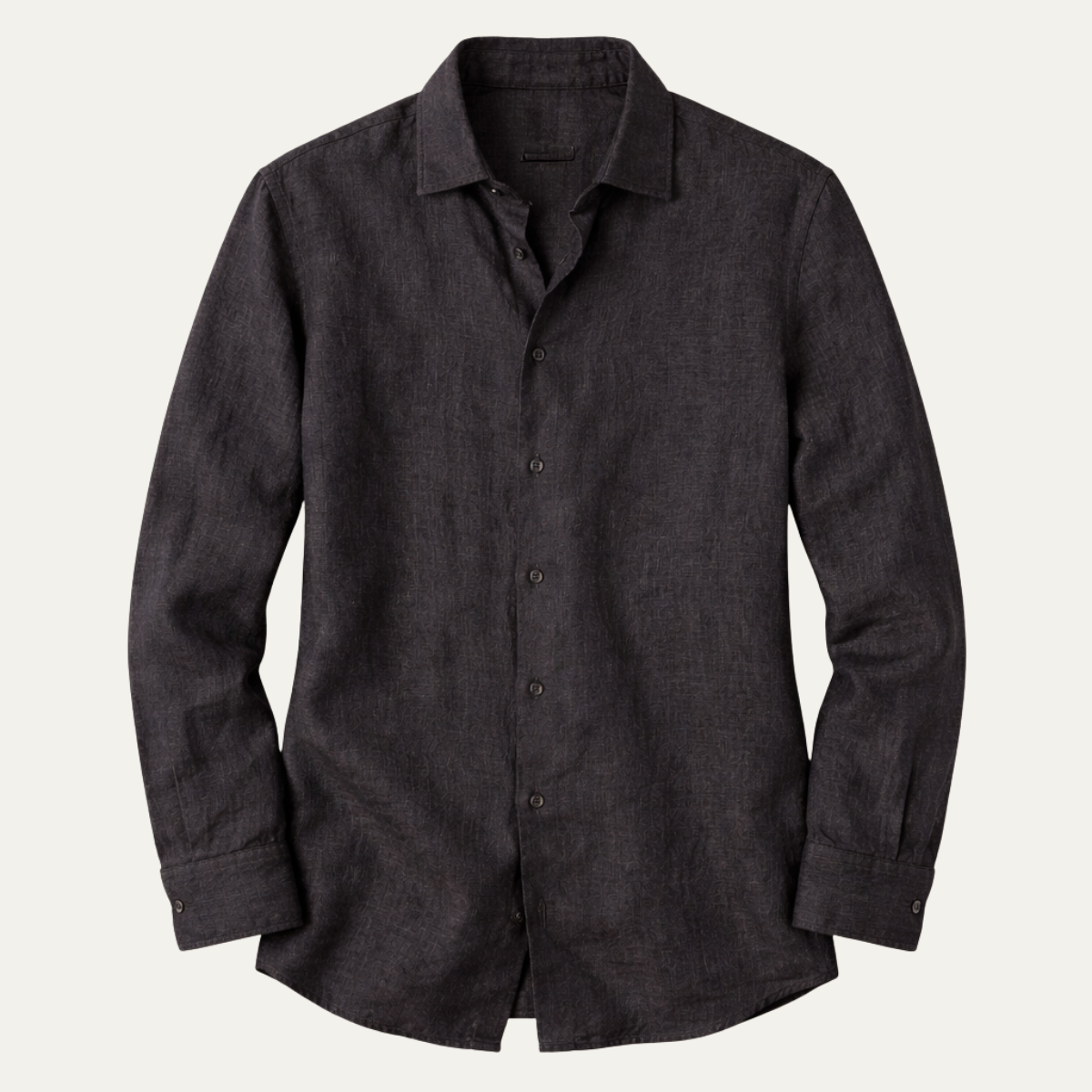 The San Cassiano Men’s Linen Long Sleeve Shirt – Button Front Relaxed Fit