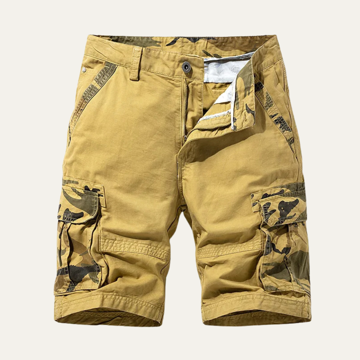The Stratford Men’s 100% Cotton Camouflage Cargo Shorts