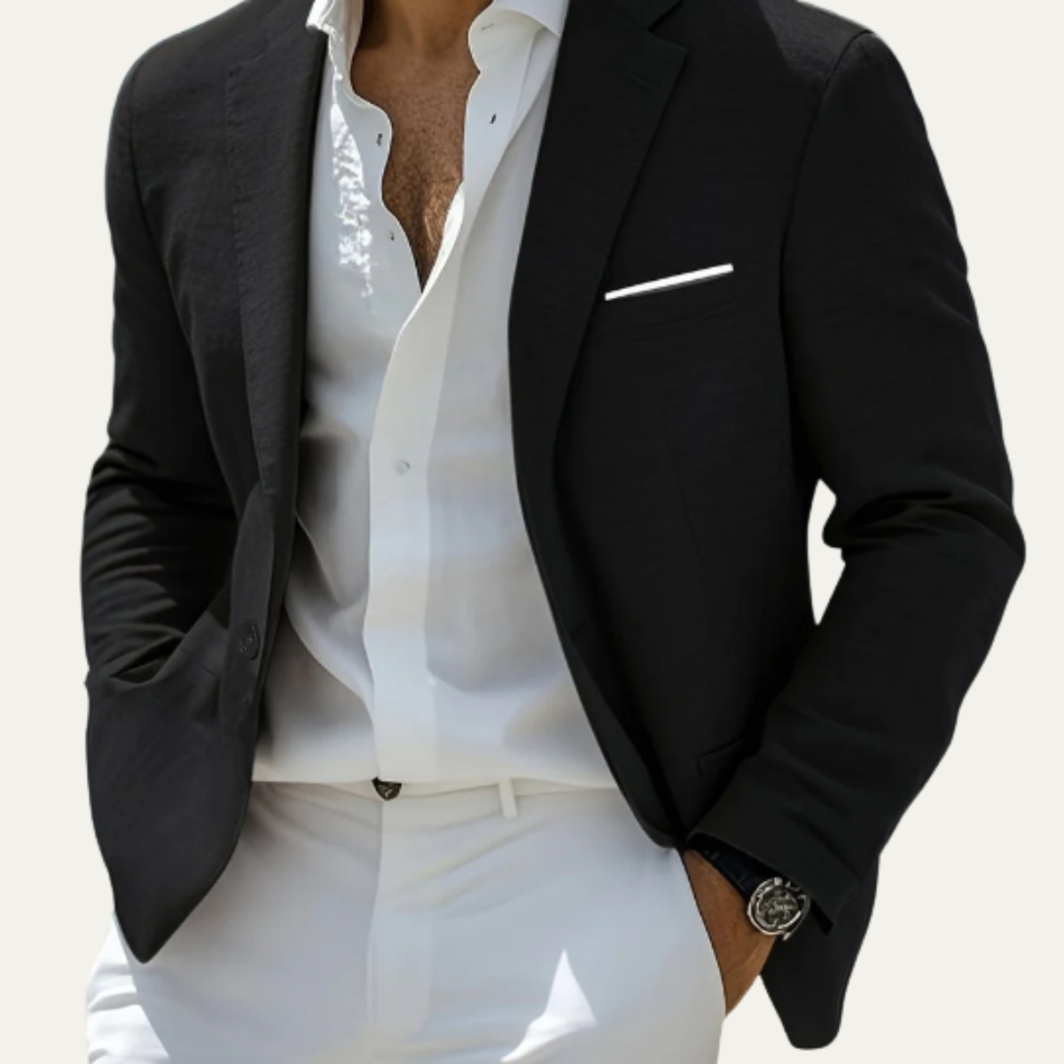 The Caldwell Men’s Lightweight Slim Fit Blazer Suit