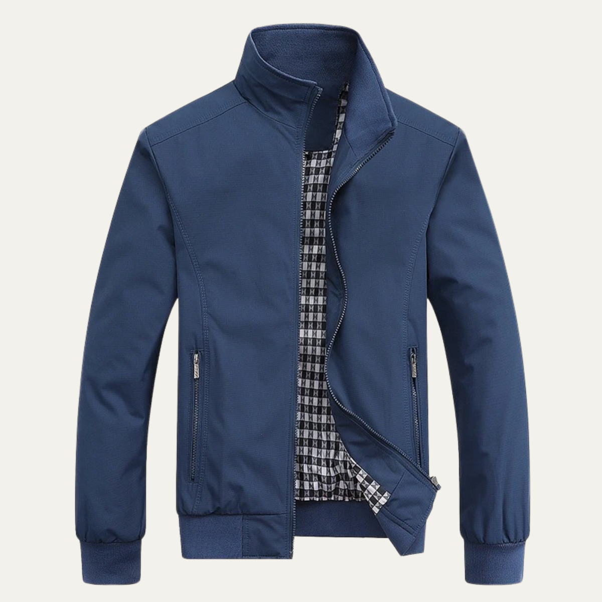 Men’s Casual Stand Collar Bomber Jacket