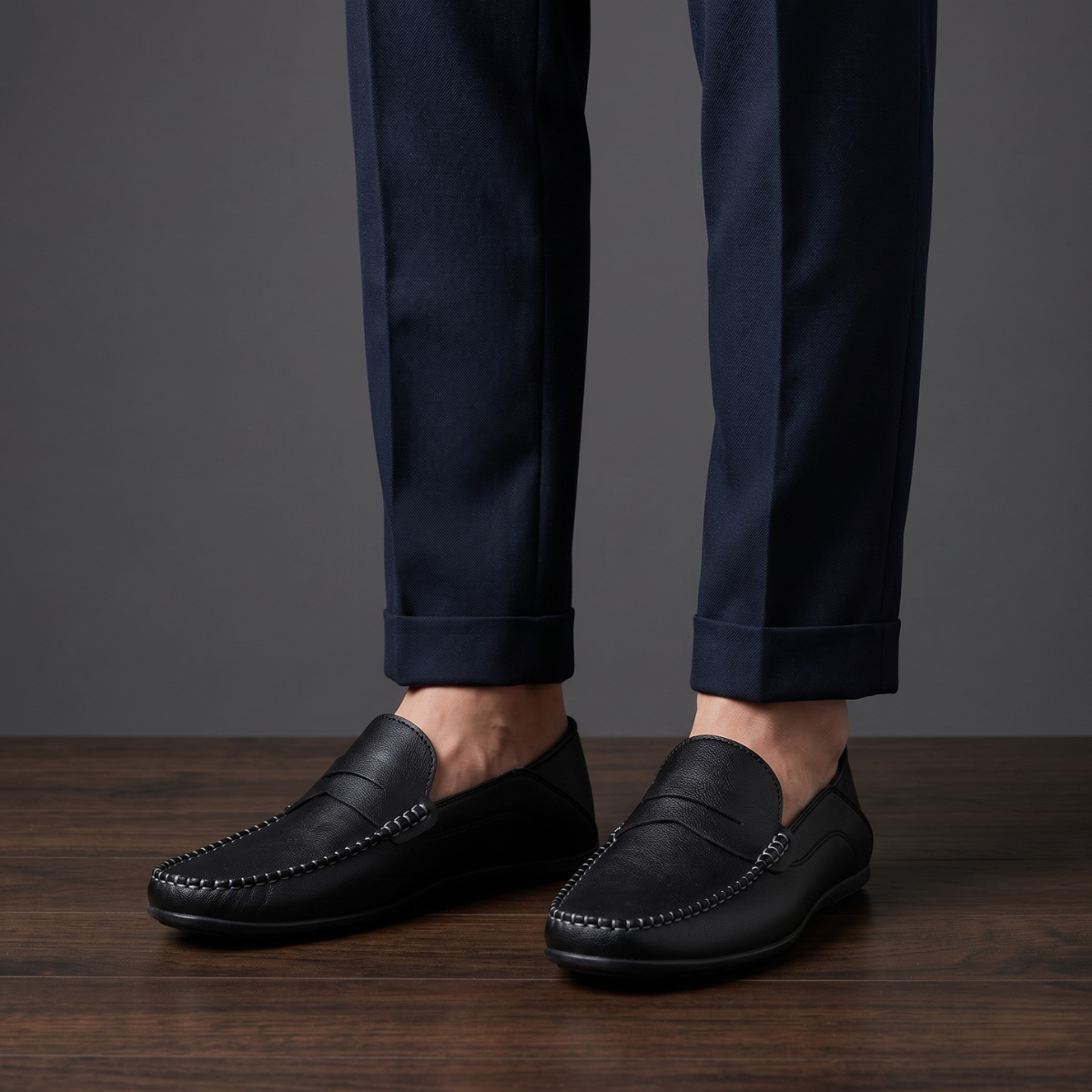 The Moltrasio Men’s Elegant Slip On Leather Loafers