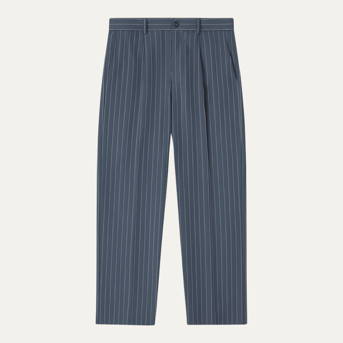 The Ascot Men’s Vintage Wide Leg Pinstripe Dress Trousers