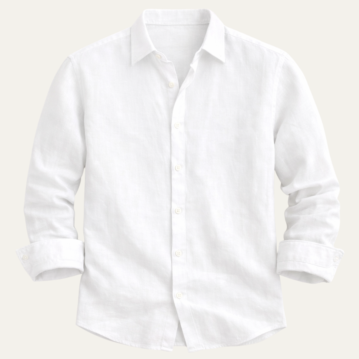 The Ostuni Men’s Solid Colour Casual Linen Button Up Shirt