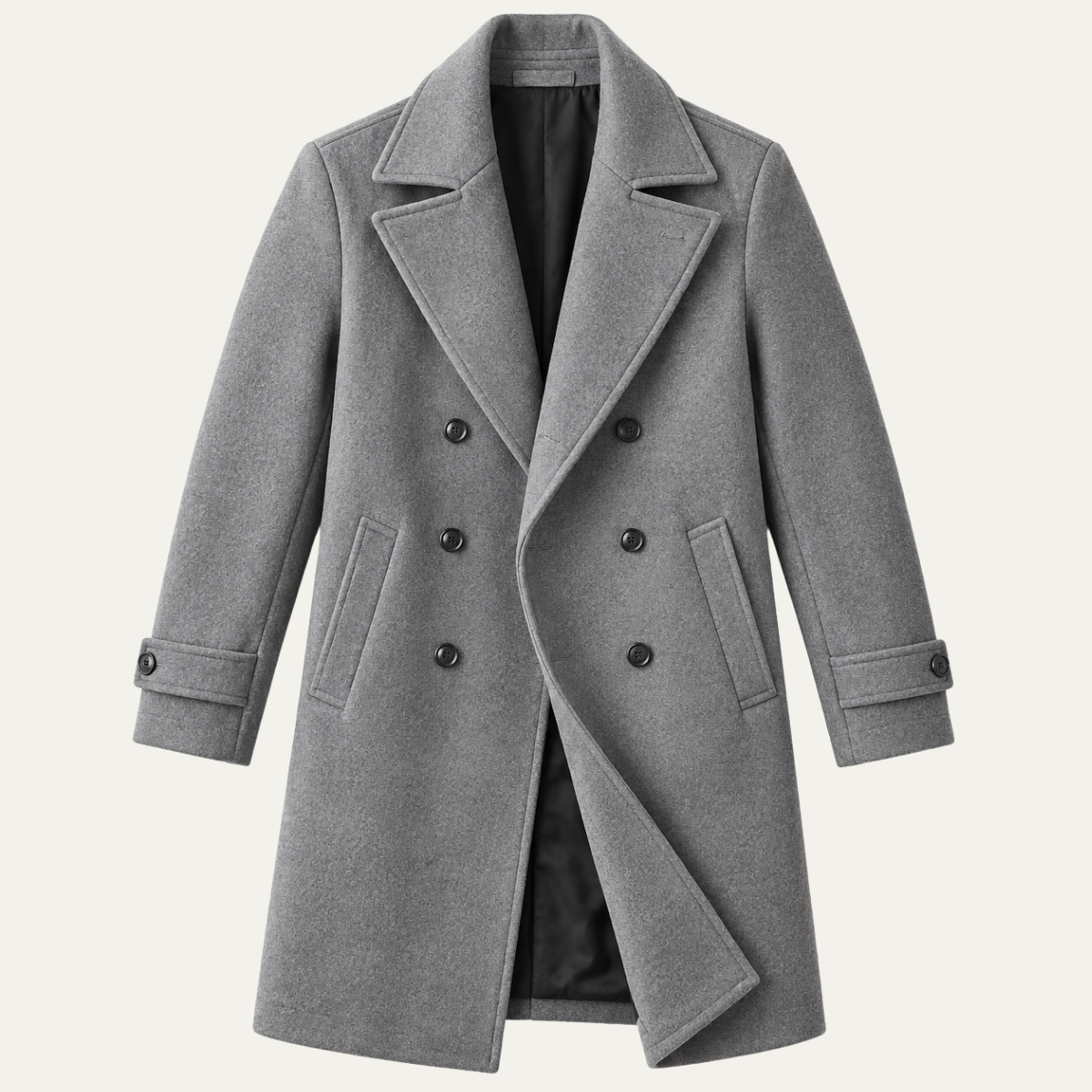 The Ambleside Men's Double Breasted Wool Overcoat