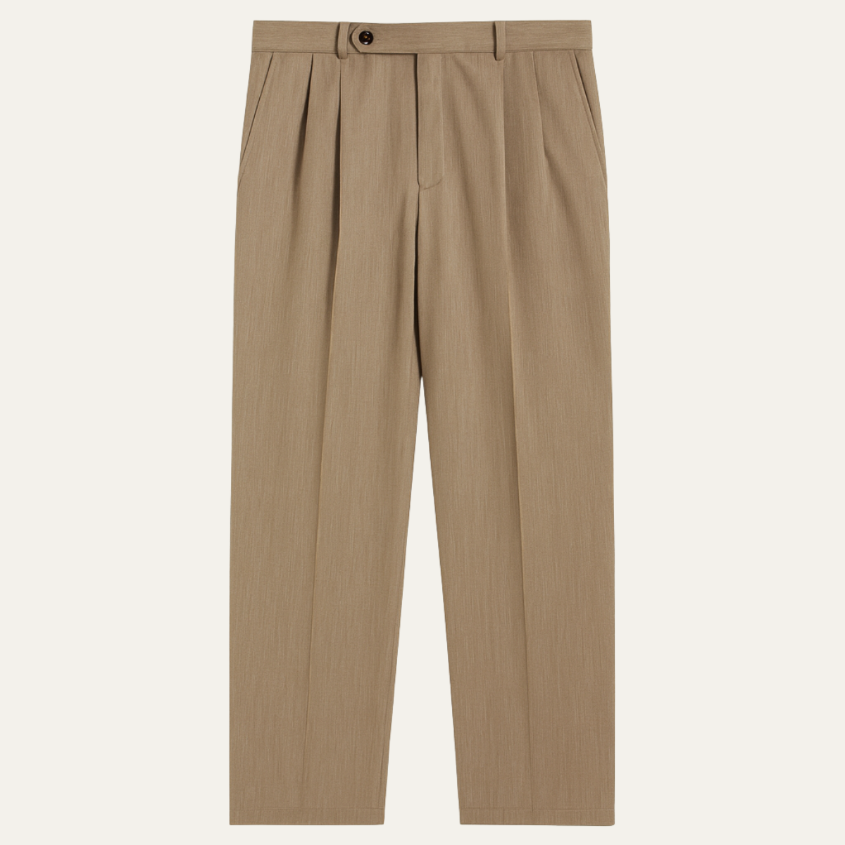 The Cottesloe Men’s Gurkha Wide Leg Pleated Smart Casual Dress Trousers