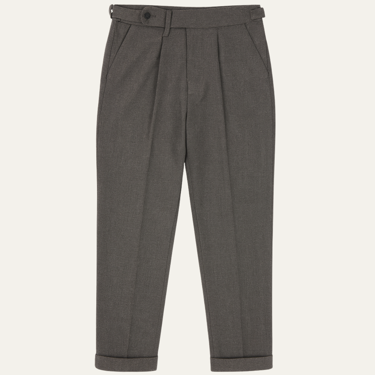 The Broadbeach Men’s Pleated Tailored Dress Trousers with Adjustable Side Tabs