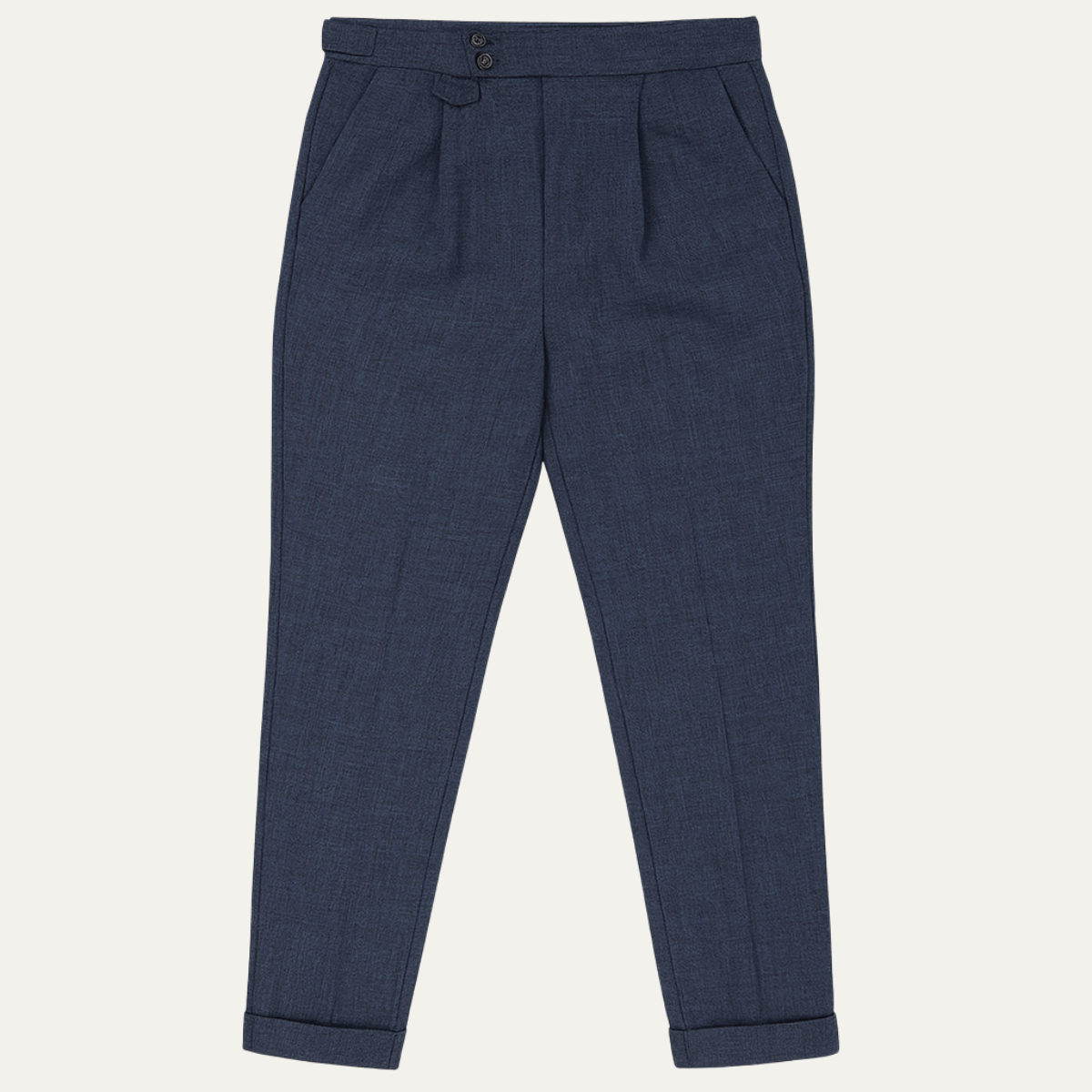 The Hobart Men’s Tailored High Waisted Pleated Dress Trousers