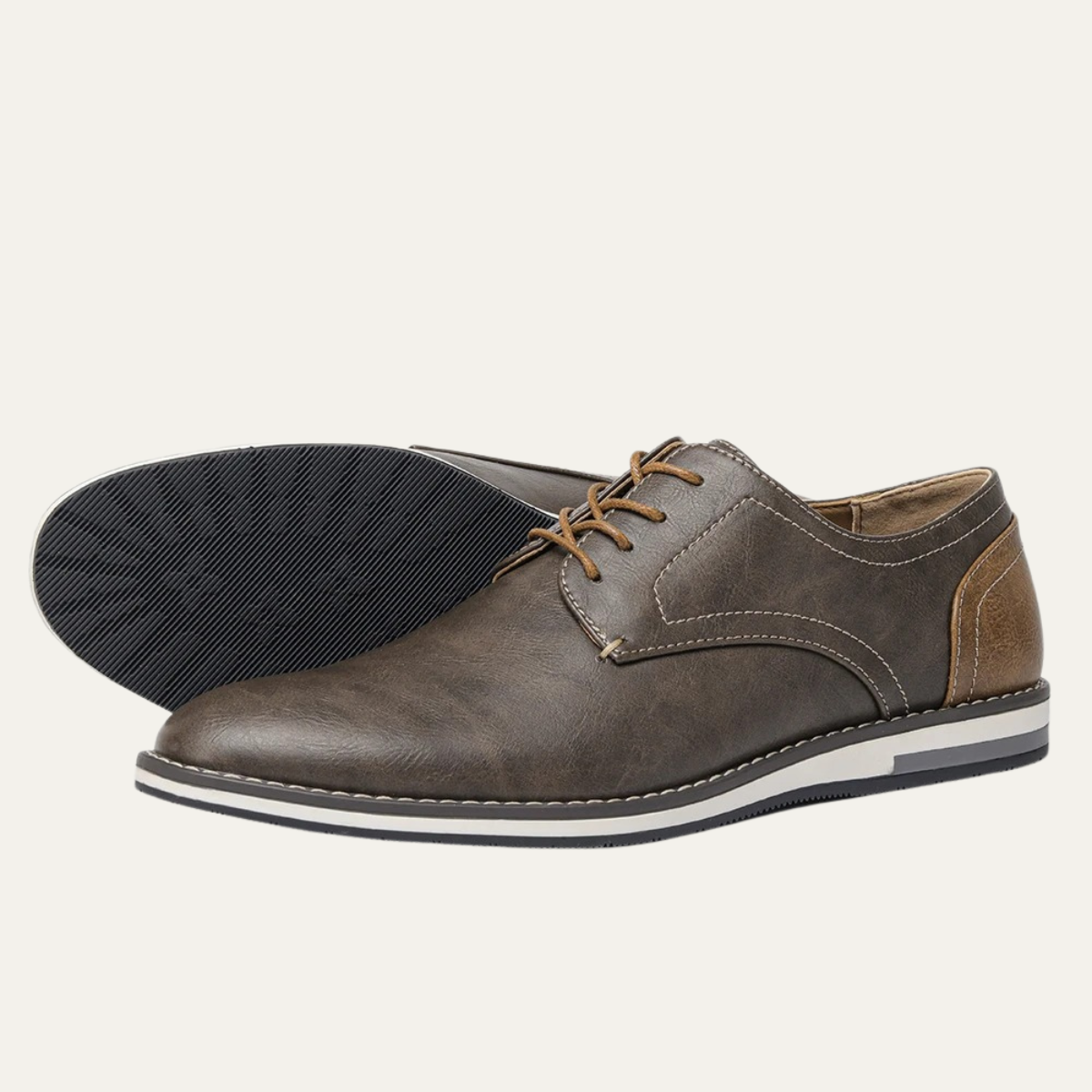 The Hartwell Men’s Two Tone Casual Oxford Leather Trainers
