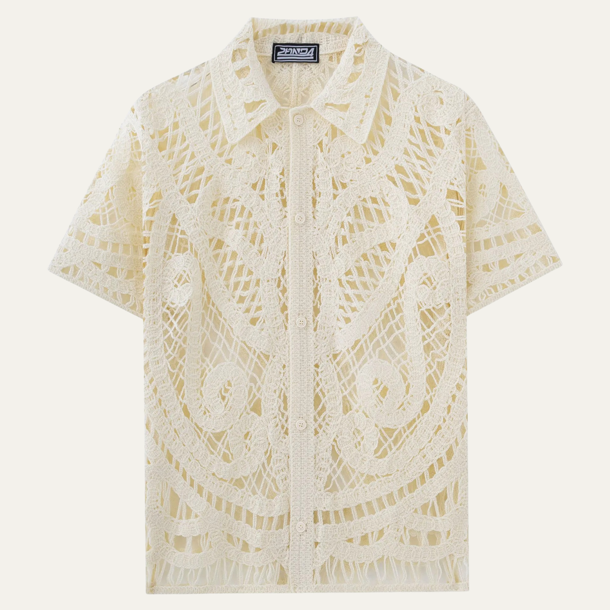The Castelvetro Men’s Hollow Knit Polo Shirt