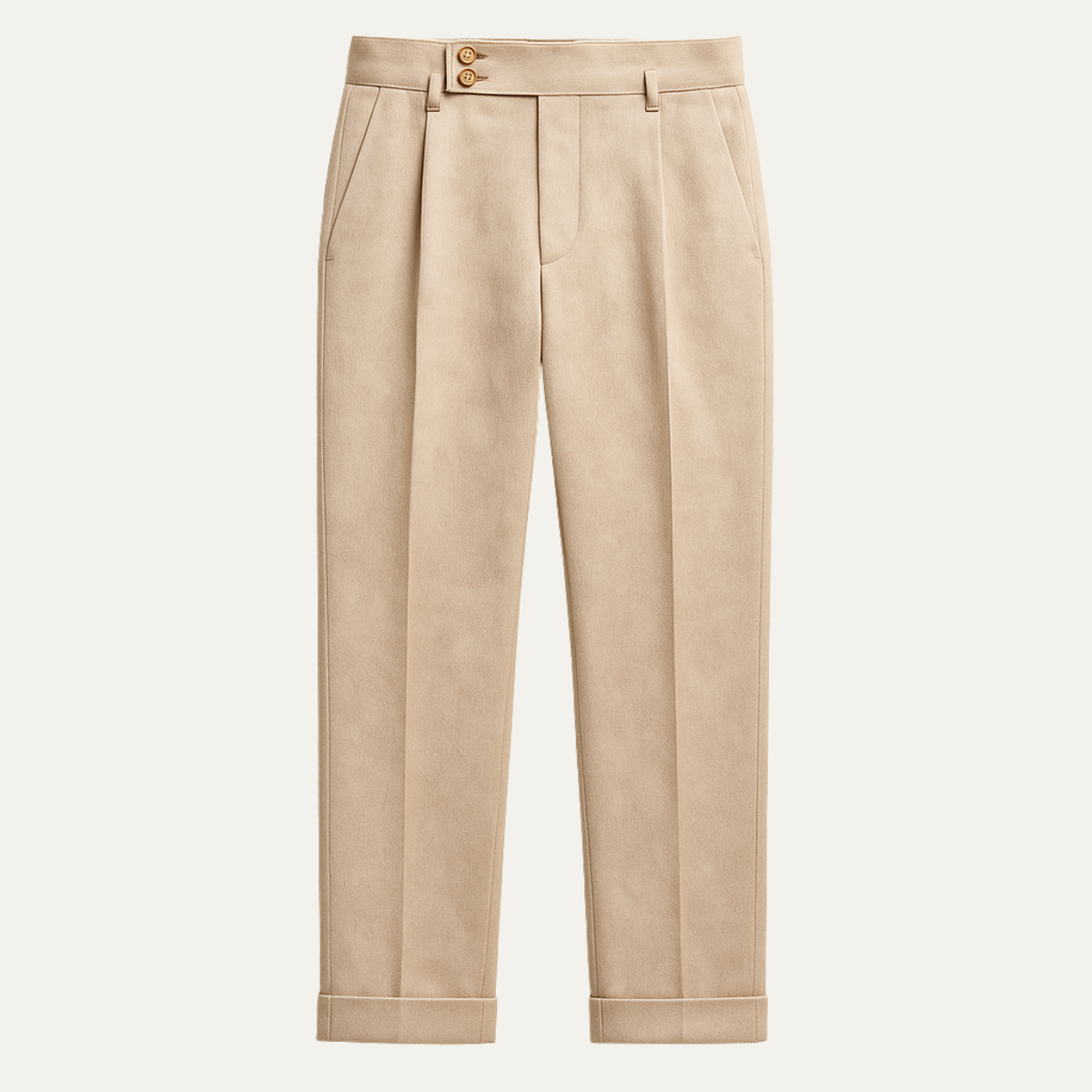 The Perth Men’s Slim Fit High Waisted Straight Leg Dress Trousers