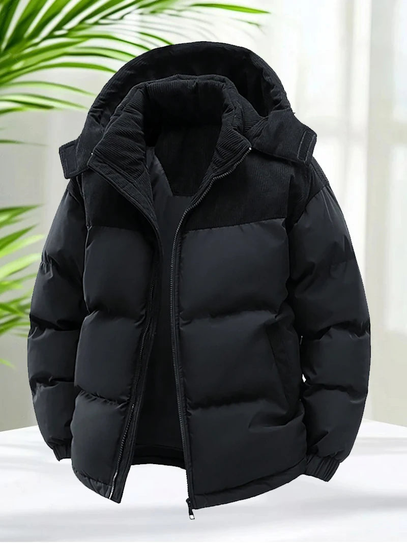 The Wirksworth Men's Thick Padded Hooded Puffer
