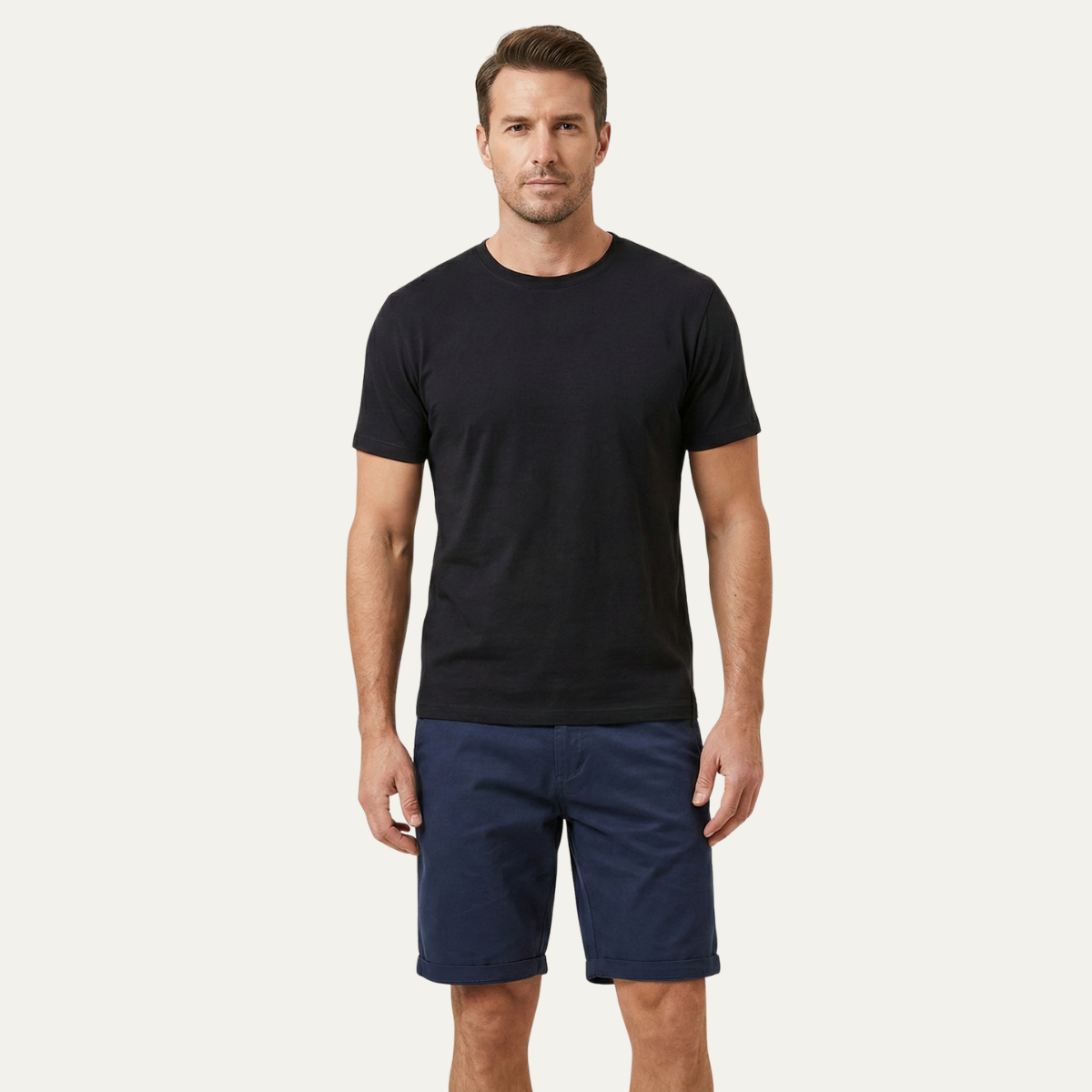 Men’s Summer Chino Shorts – Cotton Stretch Trendy Beach Shorts