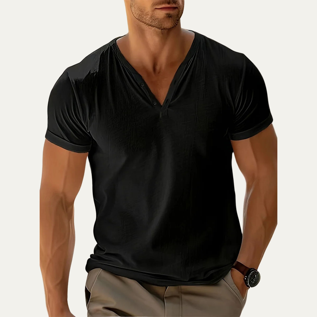 The Burano Men’s Classic V Neck T Shirt