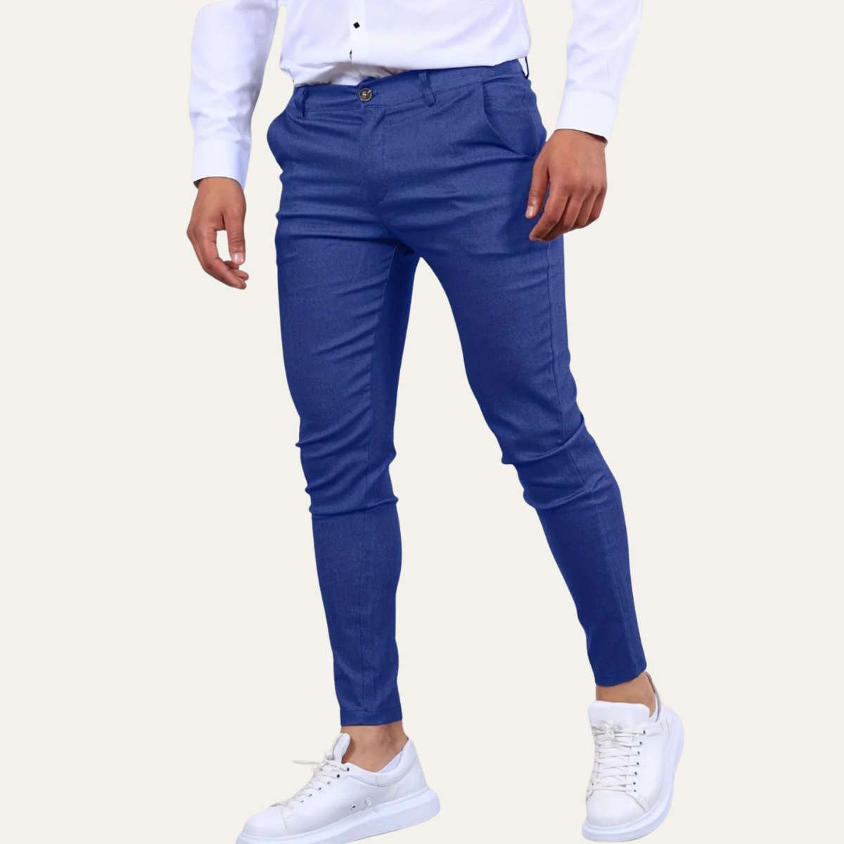 The Kingsbury Men’s Slim Fit Casual Stretch Chino Trousers