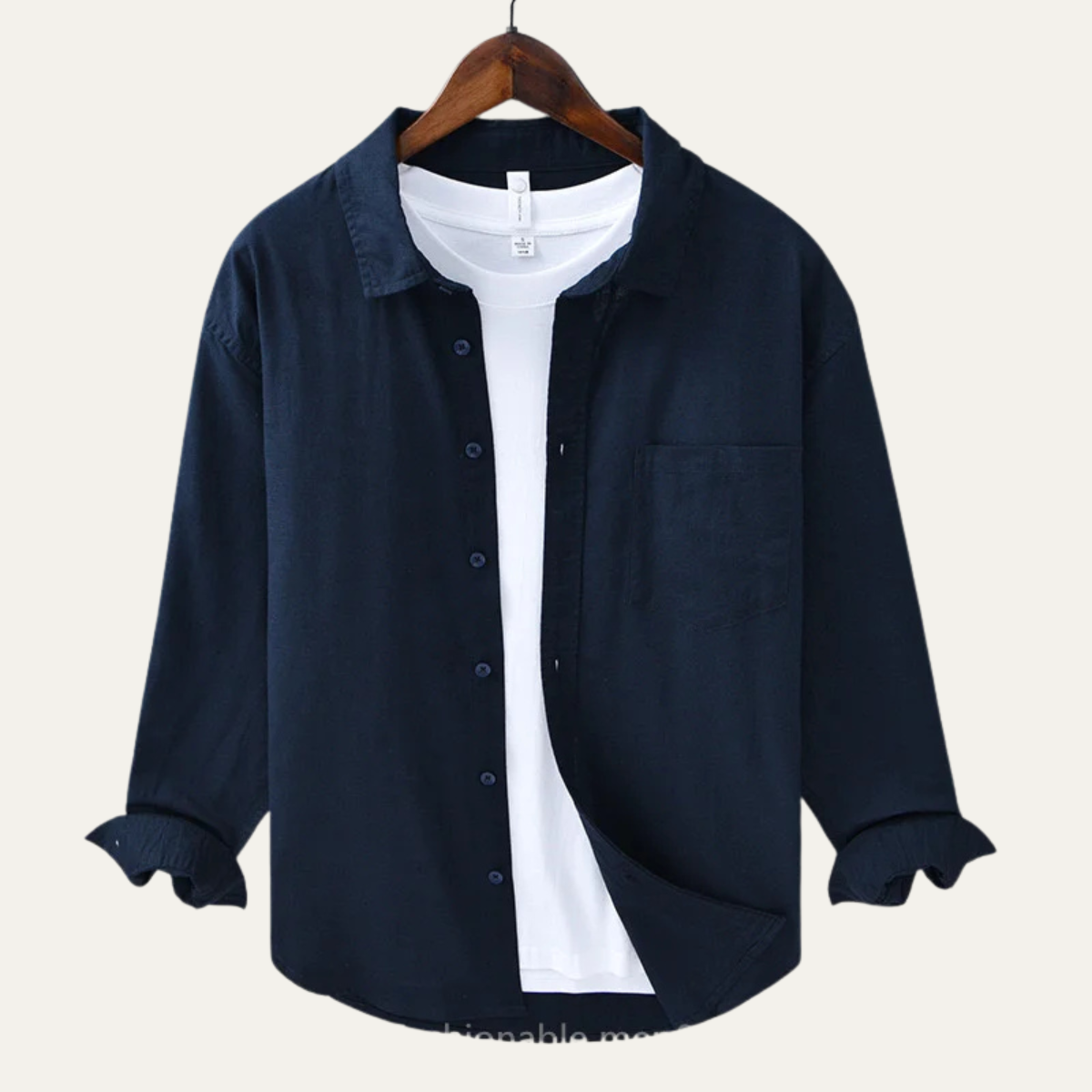 The Modena Men’s Breathable Loose Fit Linen Shirt