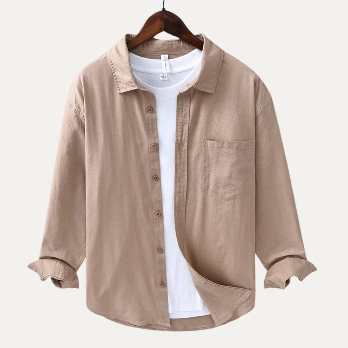 The Parma Men’s Casual Loose Fit Linen Shirt