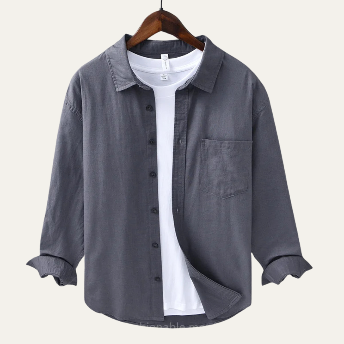 The Verona Men’s Lightweight Loose Fit Linen Shirt