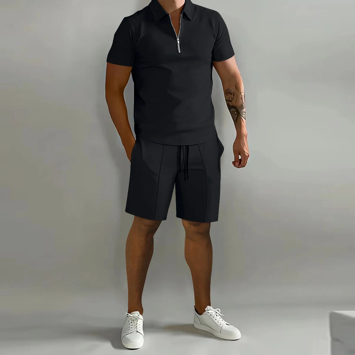 The Cliveden Men’s Elegant Polo Shirt & Shorts Set