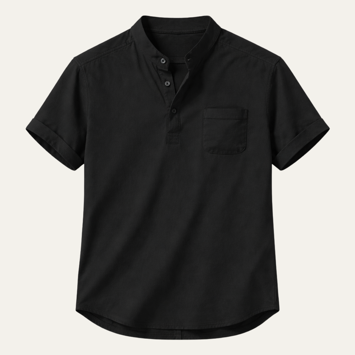 The Parioli Men’s Casual Lightweight Henley Linen Shirt