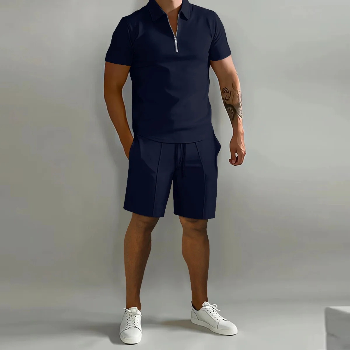 The Cliveden Men’s Elegant Polo Shirt & Shorts Set