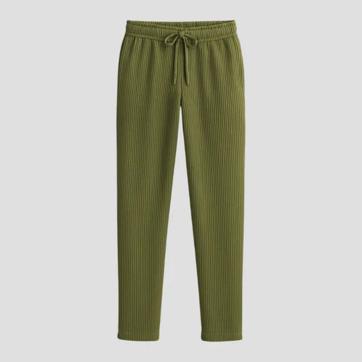 The Barolo Men’s Casual Ribbed Relaxed Fit  Drawstring Trousers