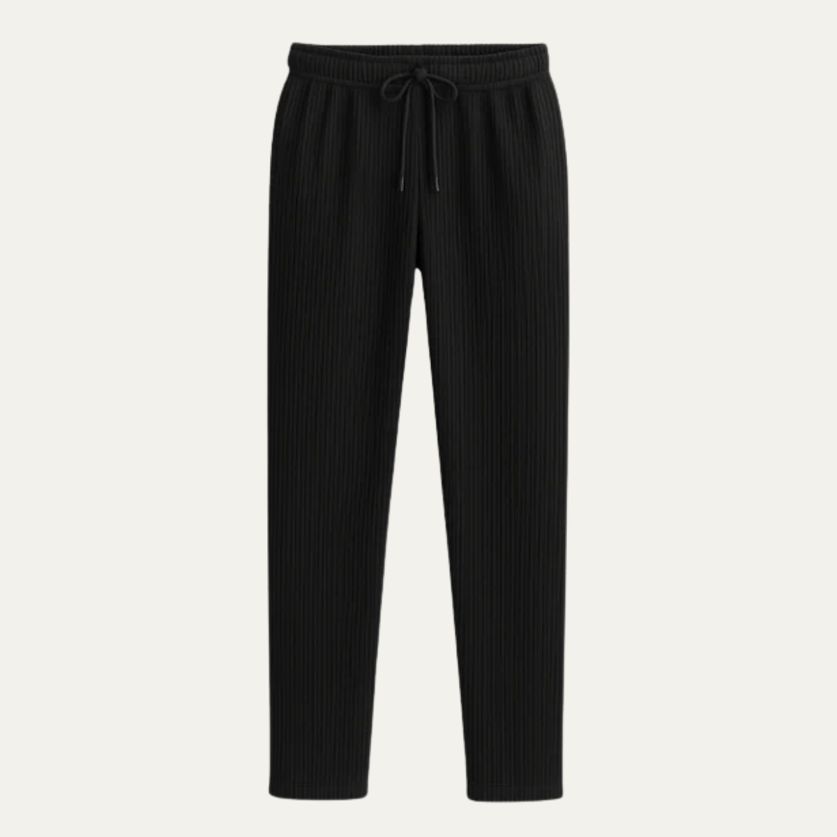 The Barolo Men’s Casual Ribbed Relaxed Fit  Drawstring Trousers