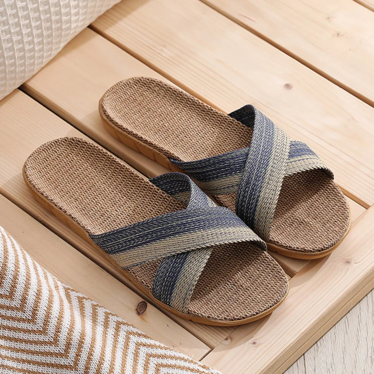 The Montepulciano Men's Soft Sole Sandals with Cross Strap